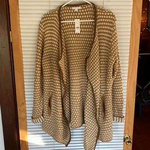 New York & Company Knitted Open Front Sweater NEW
